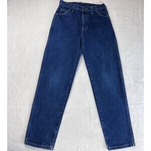 Vintage Youth Girls USA Blue Jeans Size 14 Regular 26X28 Tapered High Waist